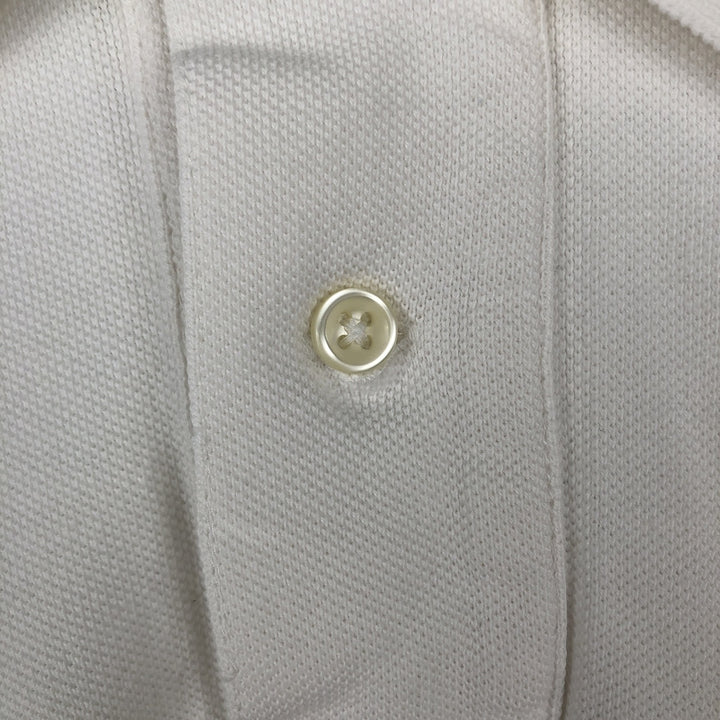 Ralph Lauren POLO by Ralph Lauren long sleeve polo shirt, men's size L cotton white type Vintage Second Hand