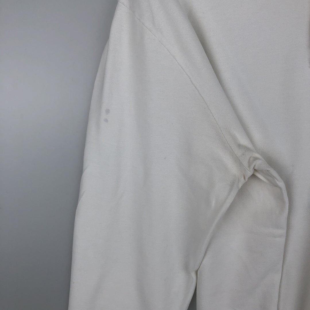 Ralph Lauren POLO by Ralph Lauren long sleeve polo shirt, men's size L cotton white type Vintage Second Hand