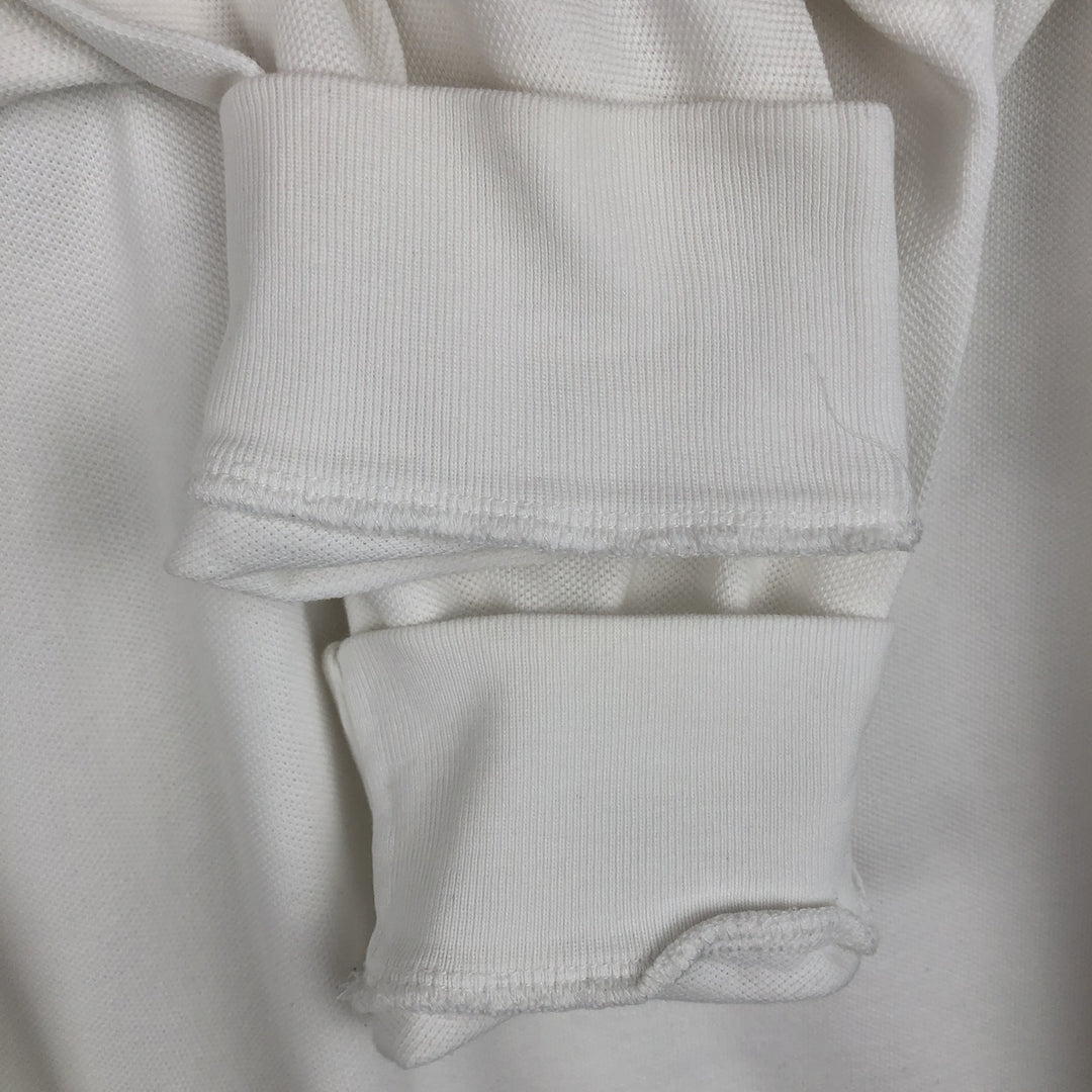 Ralph Lauren POLO by Ralph Lauren long sleeve polo shirt, men's size L cotton white type Vintage Second Hand