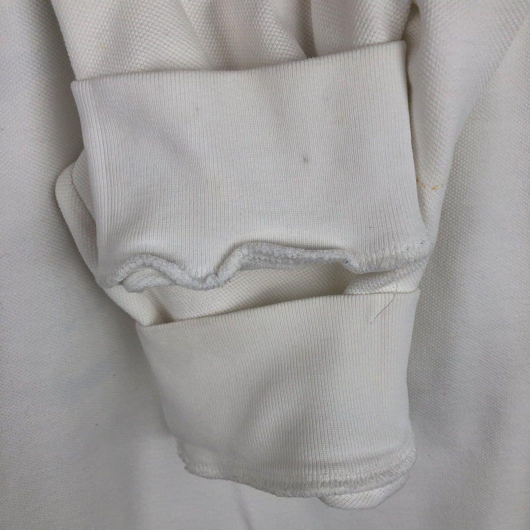 Ralph Lauren POLO by Ralph Lauren long sleeve polo shirt, men's size L cotton white type Vintage Second Hand