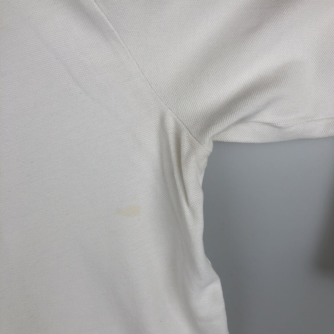 Ralph Lauren POLO by Ralph Lauren long sleeve polo shirt, men's size L cotton white type Vintage Second Hand