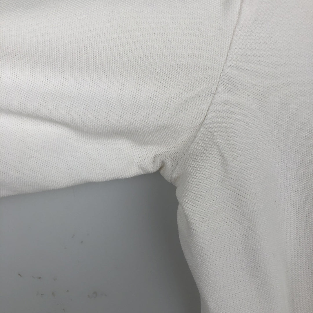 Ralph Lauren POLO by Ralph Lauren long sleeve polo shirt, men's size L cotton white type Vintage Second Hand