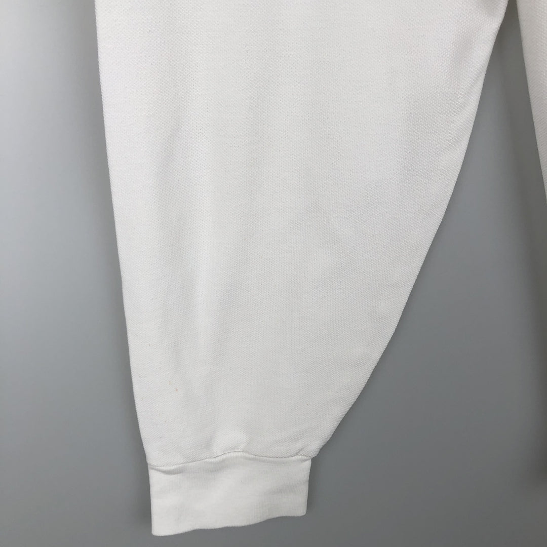 Ralph Lauren POLO by Ralph Lauren long sleeve polo shirt, men's size L cotton white type Vintage Second Hand