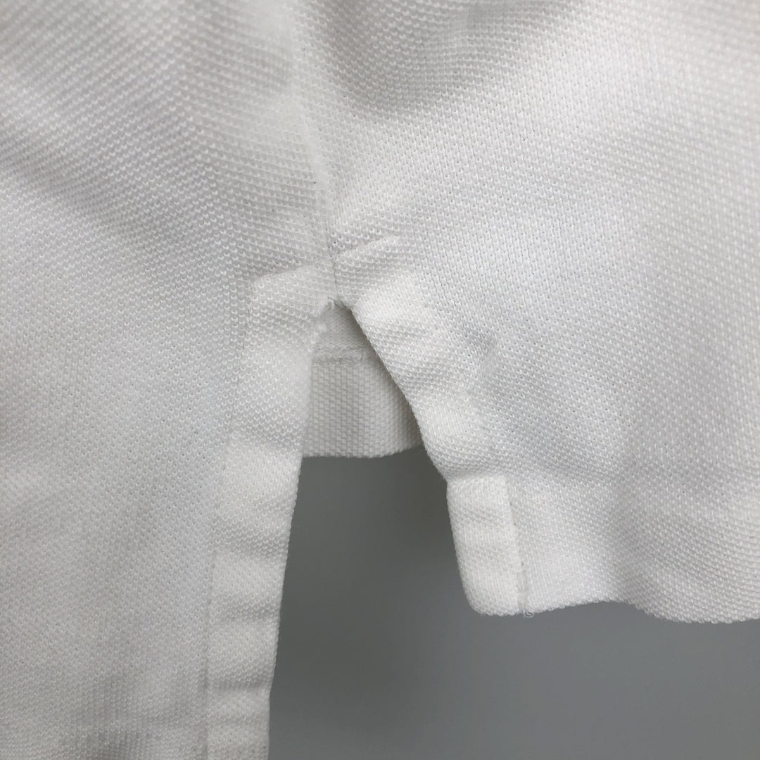 Ralph Lauren POLO by Ralph Lauren long sleeve polo shirt, men's size L cotton white type Vintage Second Hand