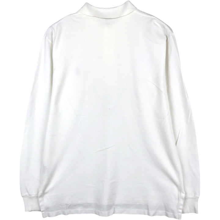Ralph Lauren POLO by Ralph Lauren long sleeve polo shirt, men's size M cotton white type Vintage Second Hand