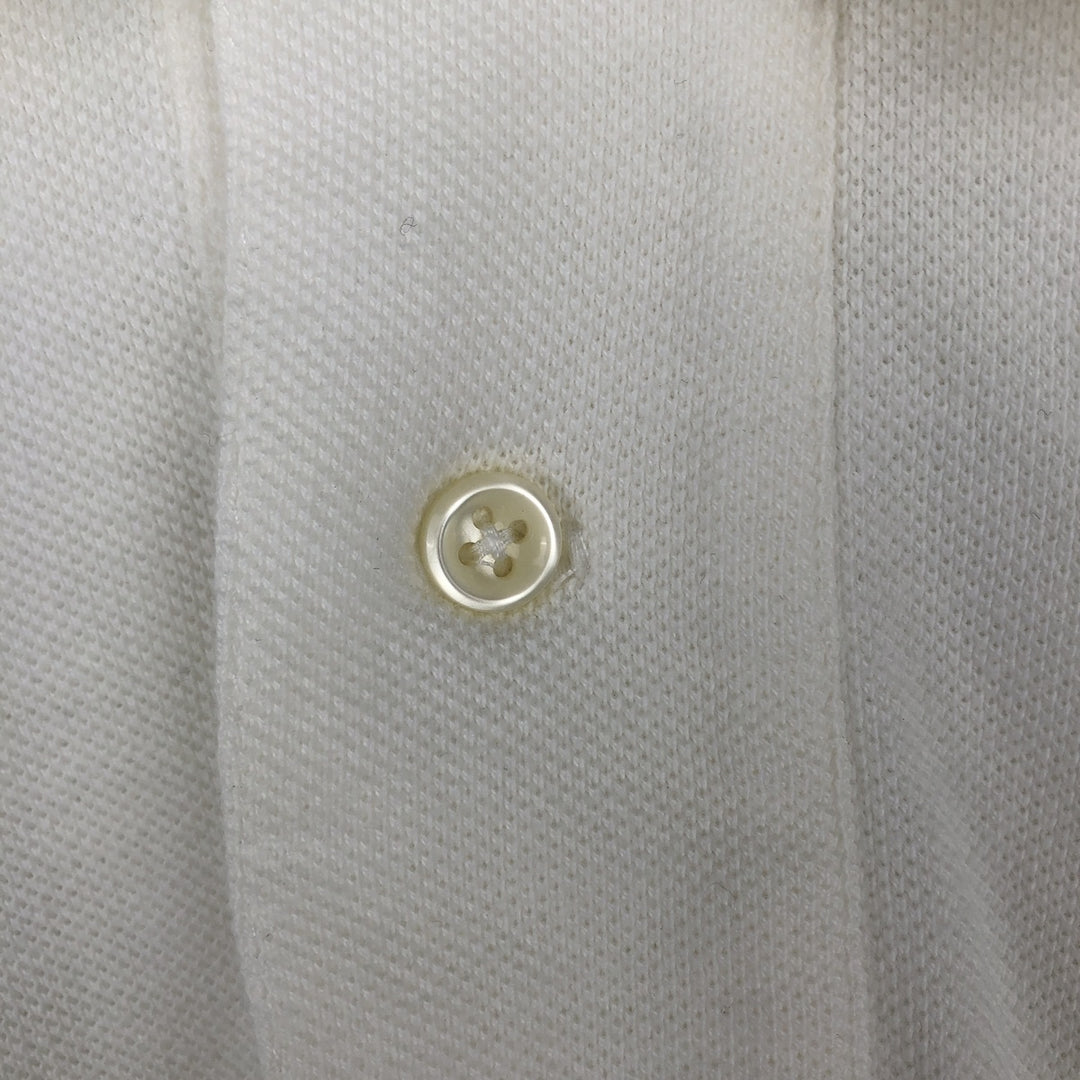 Ralph Lauren POLO by Ralph Lauren long sleeve polo shirt, men's size M cotton white type Vintage Second Hand