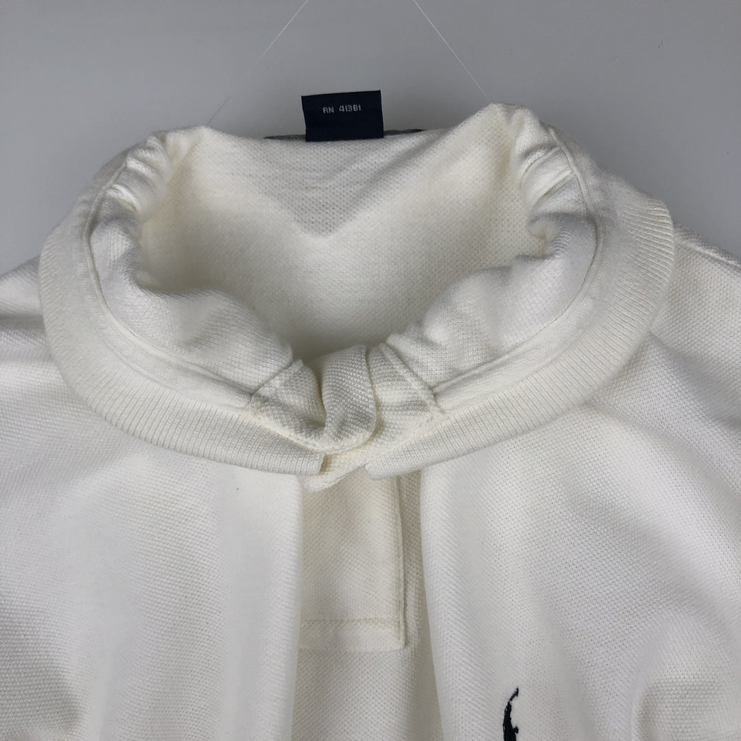 Ralph Lauren POLO by Ralph Lauren long sleeve polo shirt, men's size M cotton white type Vintage Second Hand