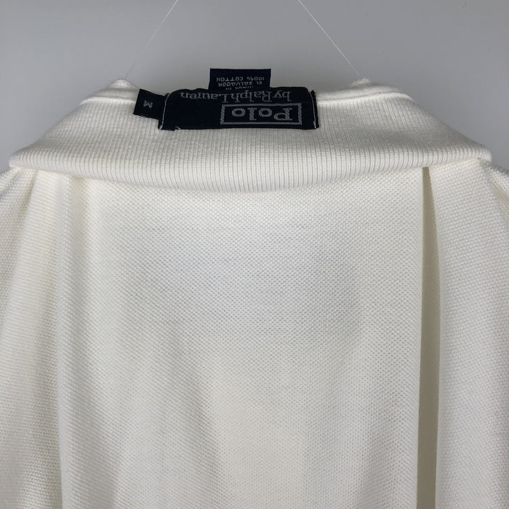 Ralph Lauren POLO by Ralph Lauren long sleeve polo shirt, men's size M cotton white type Vintage Second Hand