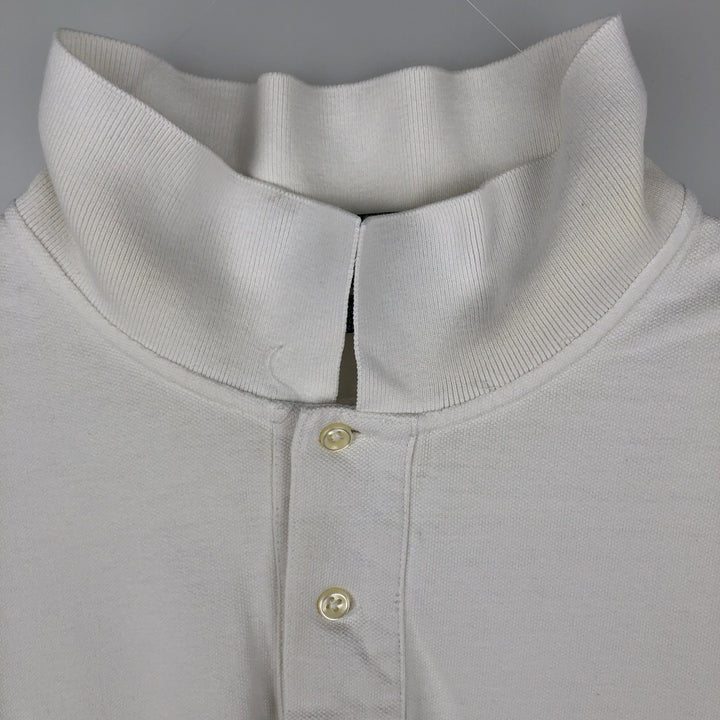 Ralph Lauren POLO by Ralph Lauren long sleeve polo shirt, men's size XXL cotton white type Vintage Second Hand
