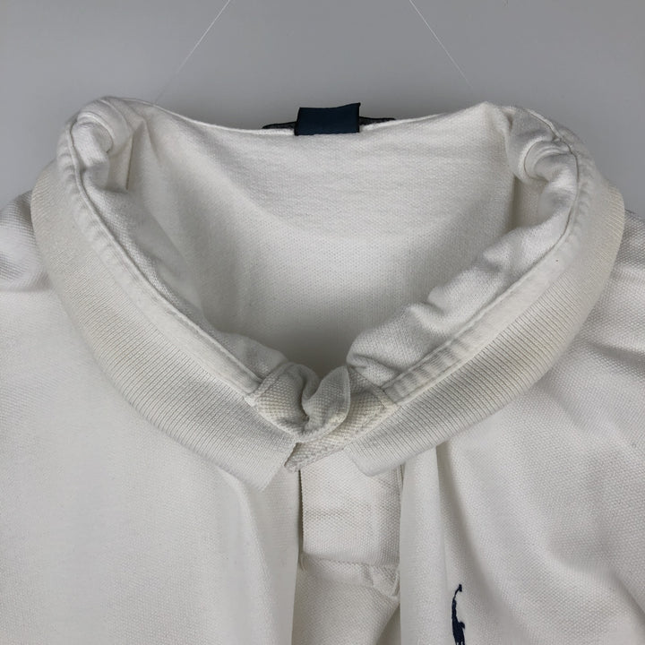 Ralph Lauren POLO by Ralph Lauren long sleeve polo shirt, men's size XXL cotton white type Vintage Second Hand