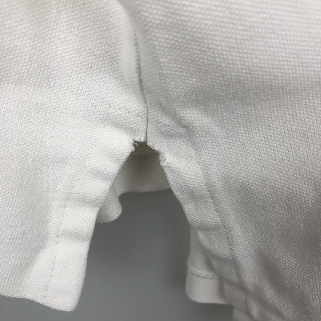 Ralph Lauren POLO by Ralph Lauren long sleeve polo shirt, men's size XXL cotton white type Vintage Second Hand