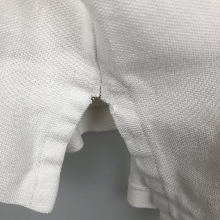 Ralph Lauren POLO by Ralph Lauren long sleeve polo shirt, men's size XXL cotton white type Vintage Second Hand