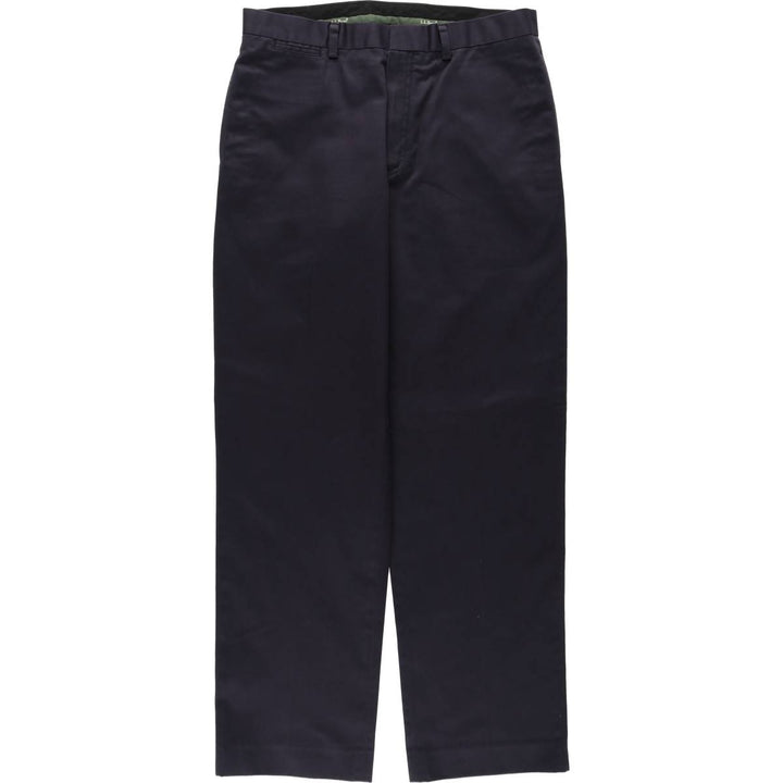 90s-00'S LLBean Classic Fit Chino Pants, Men's Size W34 (approx.) cotton navy blue type Vintage Second Hand