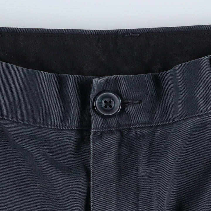 90s-00'S LLBean CLASSIC FIT Chino Pants, Men's W36 (approx.), Wide Leg, Vintage cotton navy blue type Vintage Second Hand
