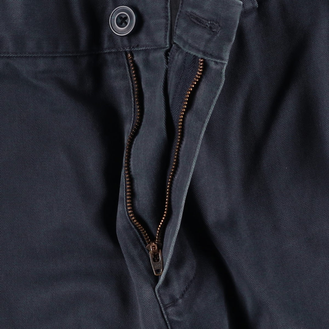 90s-00'S LLBean CLASSIC FIT Chino Pants, Men's W36 (approx.), Wide Leg, Vintage cotton navy blue type Vintage Second Hand