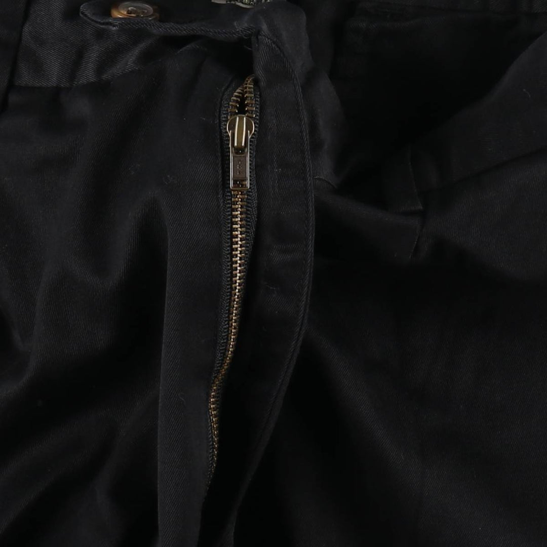 Banana Republic Two-Pleat Chino Pants, Men's Size W32 (approx.) cotton black type Vintage Second Hand