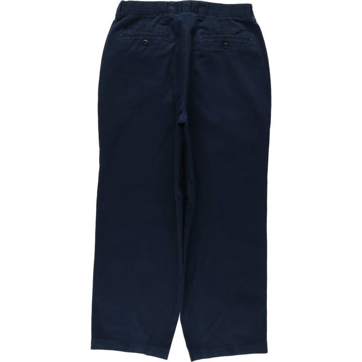GAP relaxed two-pleat chino pants, men's size W32 (approx.), vintage. cotton navy blue type Vintage Second Hand