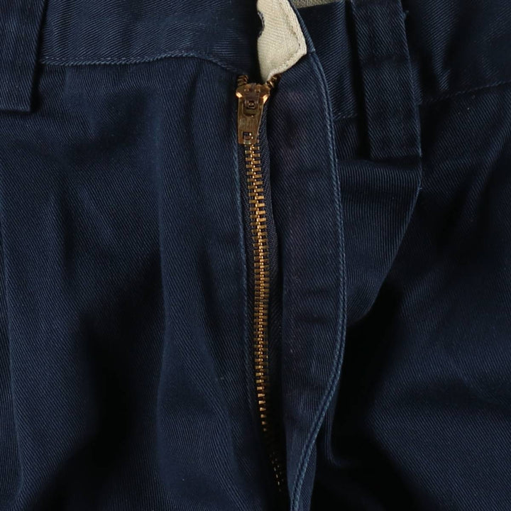 GAP relaxed two-pleat chino pants, men's size W32 (approx.), vintage. cotton navy blue type Vintage Second Hand