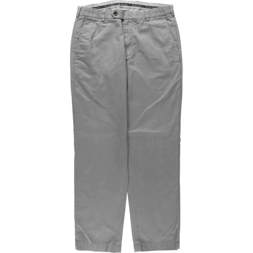 Brooks Brothers CLARK Chino Pants, Men's Size W34 (approx.) cotton gray type Vintage Second Hand