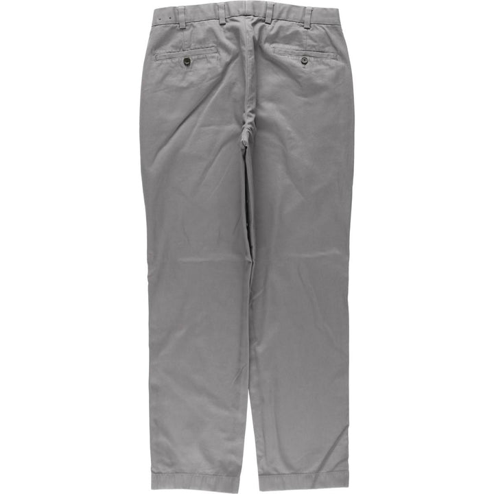 Brooks Brothers CLARK Chino Pants, Men's Size W34 (approx.) cotton gray type Vintage Second Hand