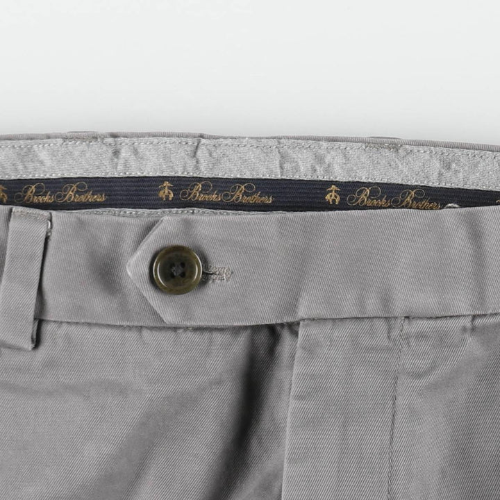 Brooks Brothers CLARK Chino Pants, Men's Size W34 (approx.) cotton gray type Vintage Second Hand