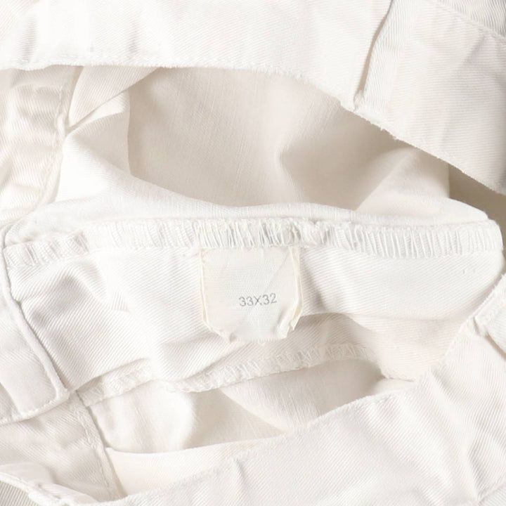 Ralph Lauren POLO by Ralph Lauren Two-pleat Chino Pants for Men, W32 equivalent cotton white type Vintage Second Hand