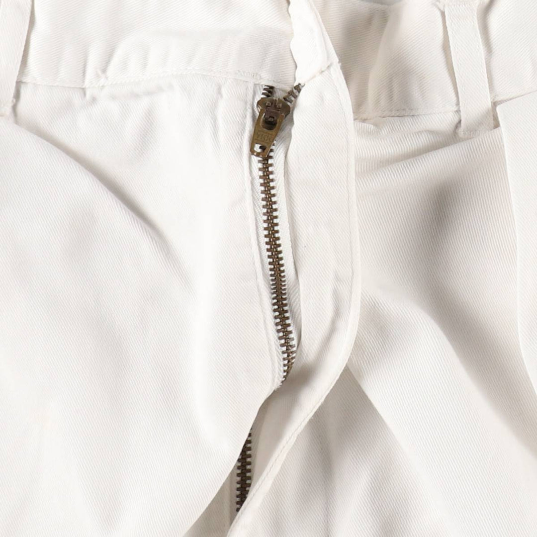 Ralph Lauren POLO by Ralph Lauren Two-pleat Chino Pants for Men, W32 equivalent cotton white type Vintage Second Hand