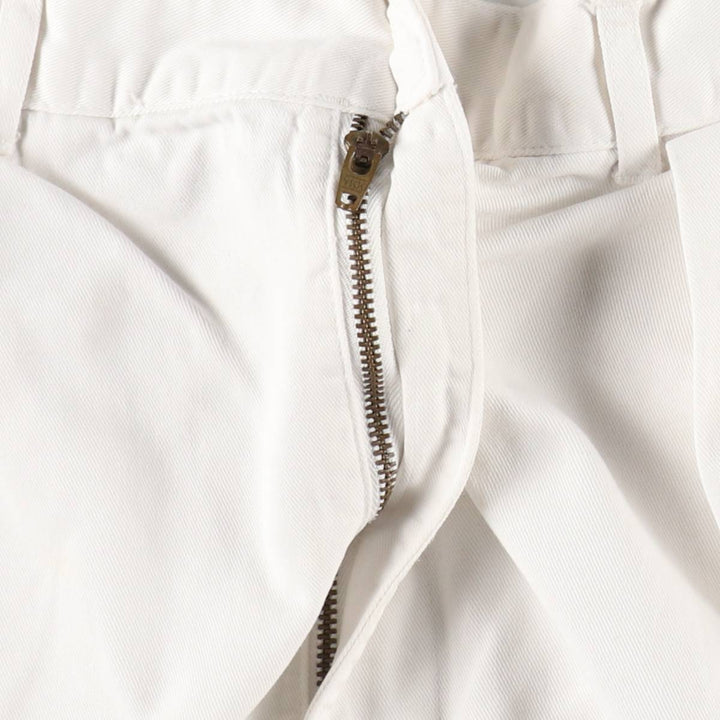 Ralph Lauren POLO by Ralph Lauren Two-pleat Chino Pants for Men, W32 equivalent cotton white type Vintage Second Hand