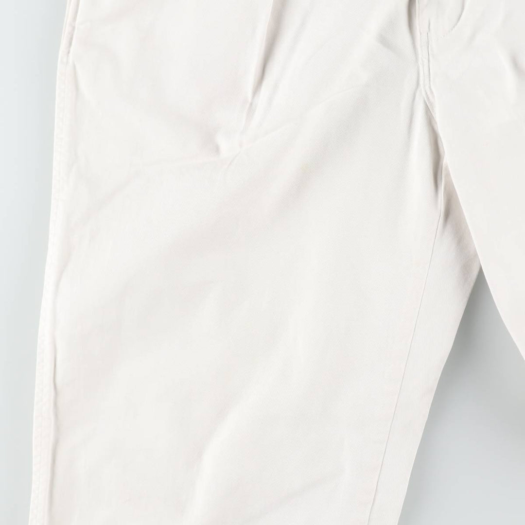 Ralph Lauren POLO by Ralph Lauren Two-pleat Chino Pants for Men, W32 equivalent cotton white type Vintage Second Hand