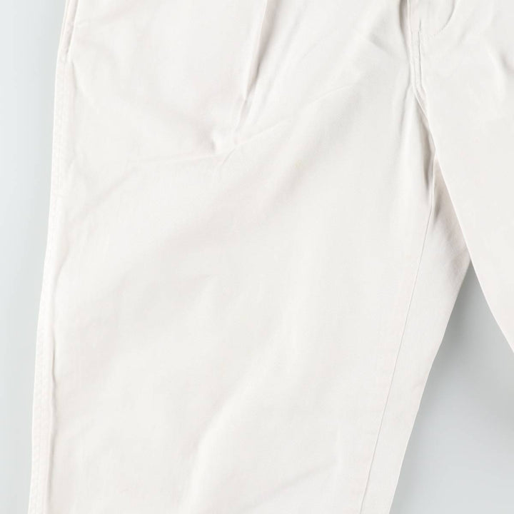 Ralph Lauren POLO by Ralph Lauren Two-pleat Chino Pants for Men, W32 equivalent cotton white type Vintage Second Hand