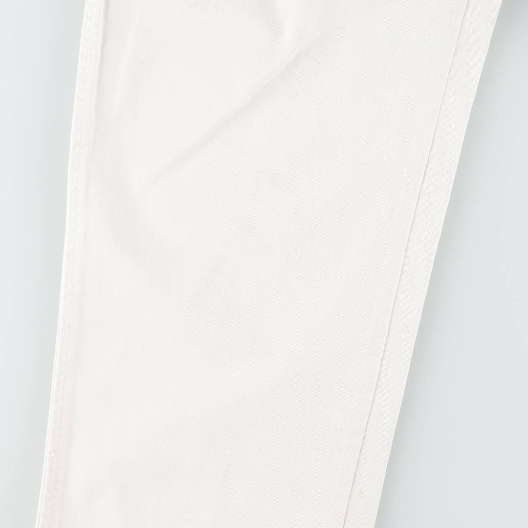 Ralph Lauren POLO by Ralph Lauren Two-pleat Chino Pants for Men, W32 equivalent cotton white type Vintage Second Hand