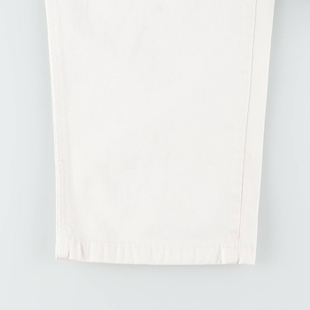 Ralph Lauren POLO by Ralph Lauren Two-pleat Chino Pants for Men, W32 equivalent cotton white type Vintage Second Hand