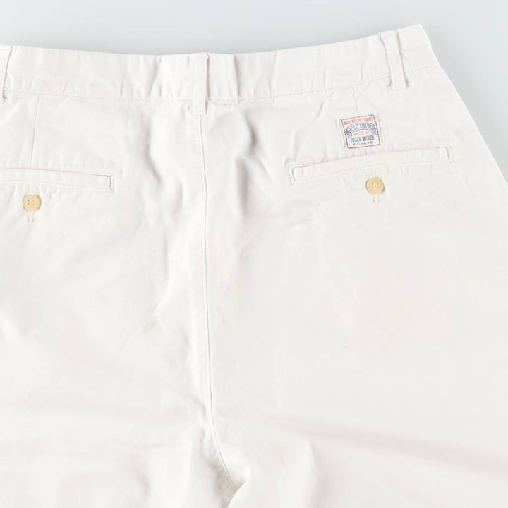 Ralph Lauren POLO by Ralph Lauren Two-pleat Chino Pants for Men, W32 equivalent cotton white type Vintage Second Hand
