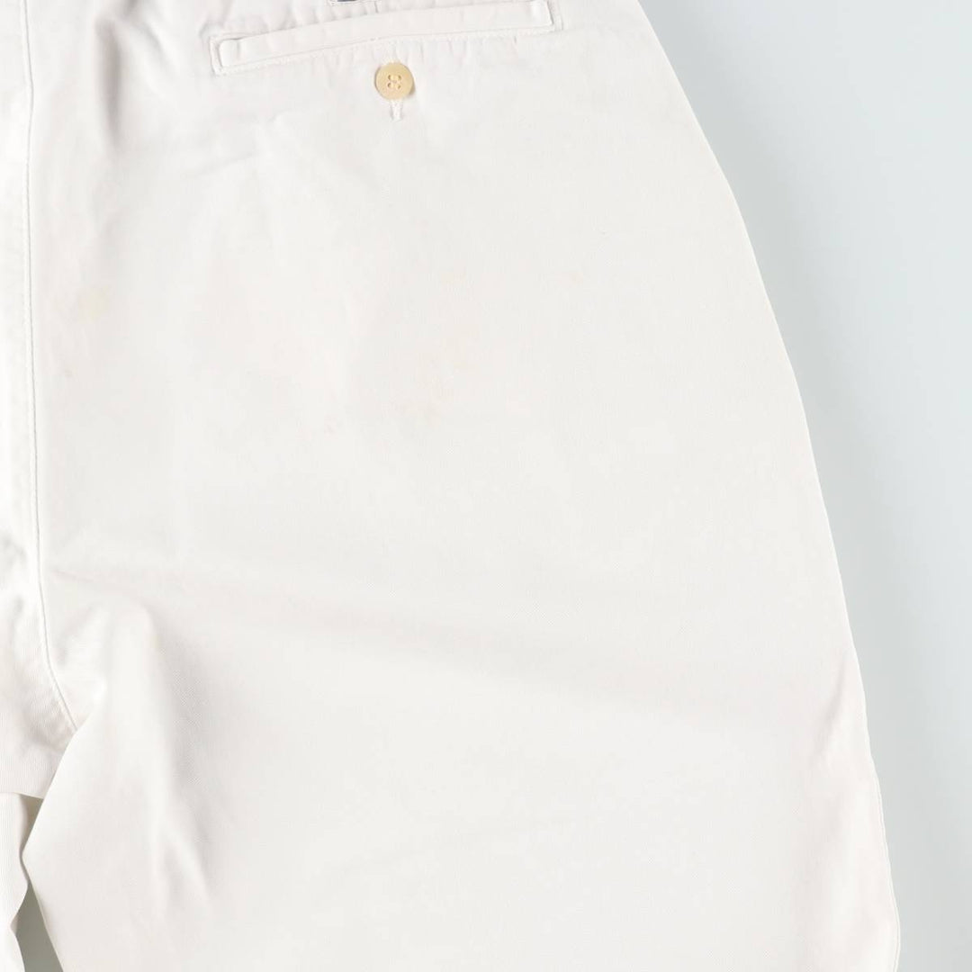Ralph Lauren POLO by Ralph Lauren Two-pleat Chino Pants for Men, W32 equivalent cotton white type Vintage Second Hand