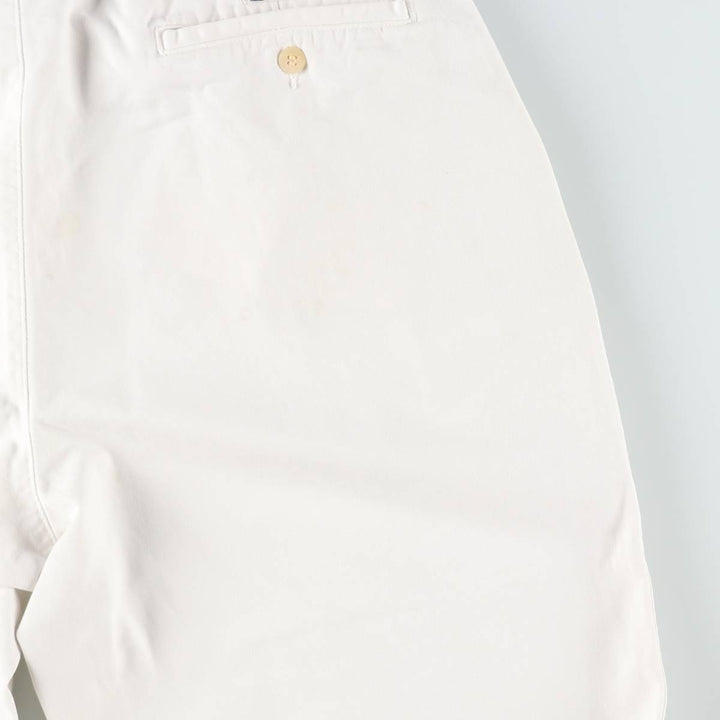 Ralph Lauren POLO by Ralph Lauren Two-pleat Chino Pants for Men, W32 equivalent cotton white type Vintage Second Hand