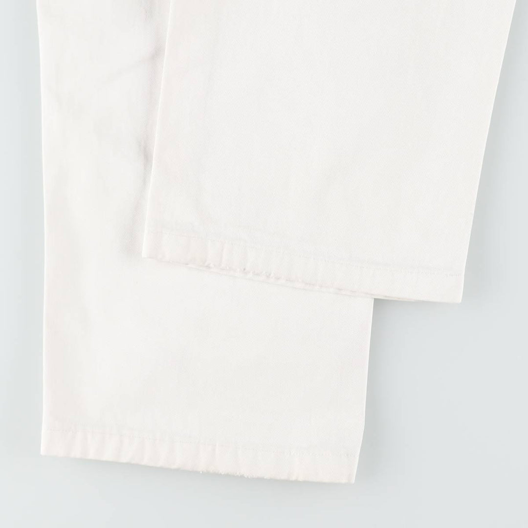 Ralph Lauren POLO by Ralph Lauren Two-pleat Chino Pants for Men, W32 equivalent cotton white type Vintage Second Hand