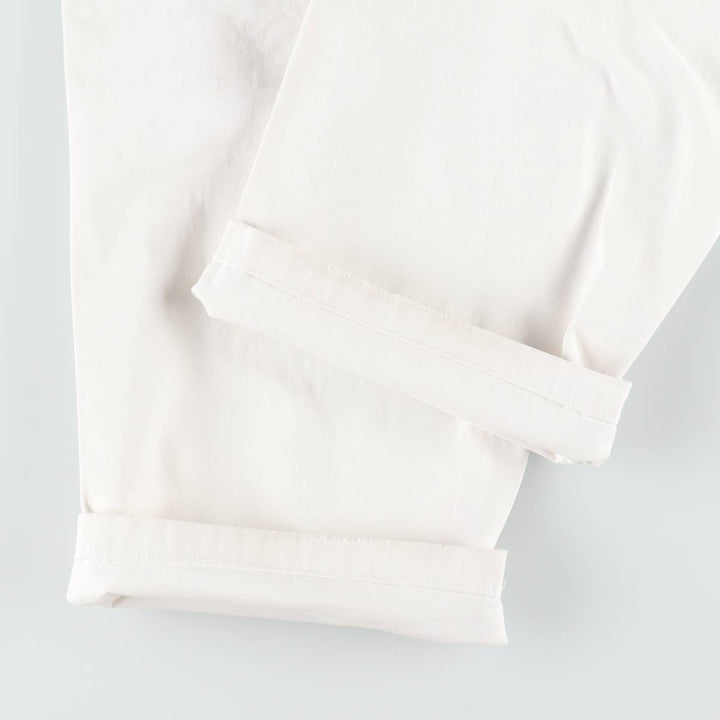 Ralph Lauren POLO by Ralph Lauren Two-pleat Chino Pants for Men, W32 equivalent cotton white type Vintage Second Hand