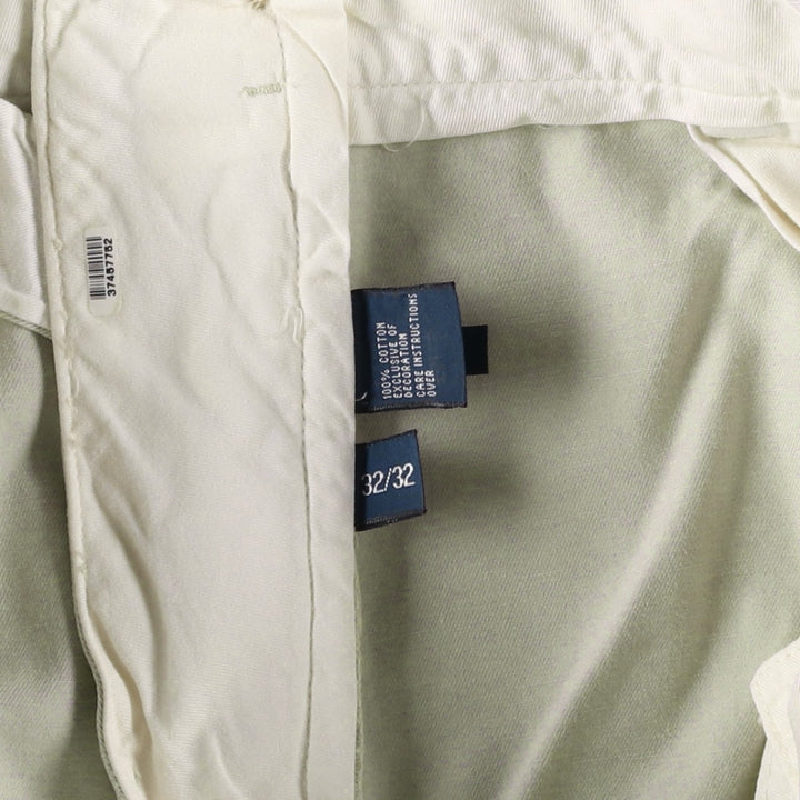 Ralph Lauren POLO by Ralph Lauren ETHAN PANT Two-pleat Chino Pants Men's Size W32 cotton gray type Vintage Second Hand