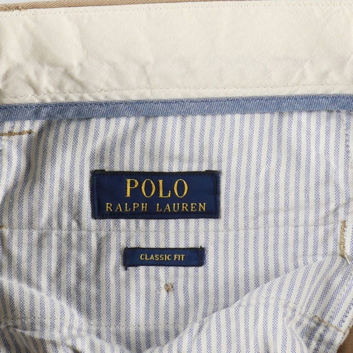 Ralph Lauren POLO RALPH LAUREN CLASSIC FIT Chino Pants Men's W34 equivalent cotton Khaki type beige Vintage Second Hand