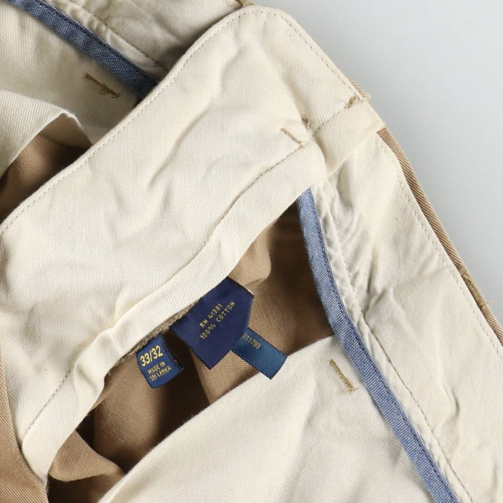Ralph Lauren POLO RALPH LAUREN CLASSIC FIT Chino Pants Men's W34 equivalent cotton Khaki type beige Vintage Second Hand