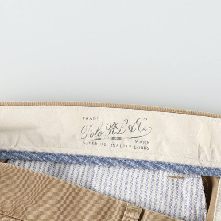 Ralph Lauren POLO RALPH LAUREN CLASSIC FIT Chino Pants Men's W34 equivalent cotton Khaki type beige Vintage Second Hand