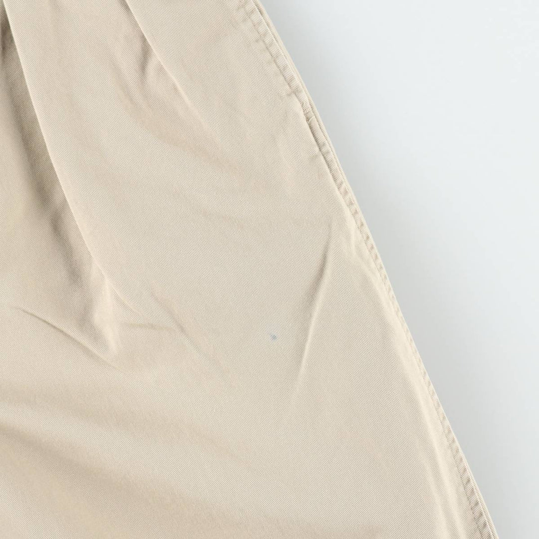 Ralph Lauren POLO by Ralph Lauren Two-pleat Chino Pants for Men, W30 equivalent cotton unbleached Vintage Second Hand