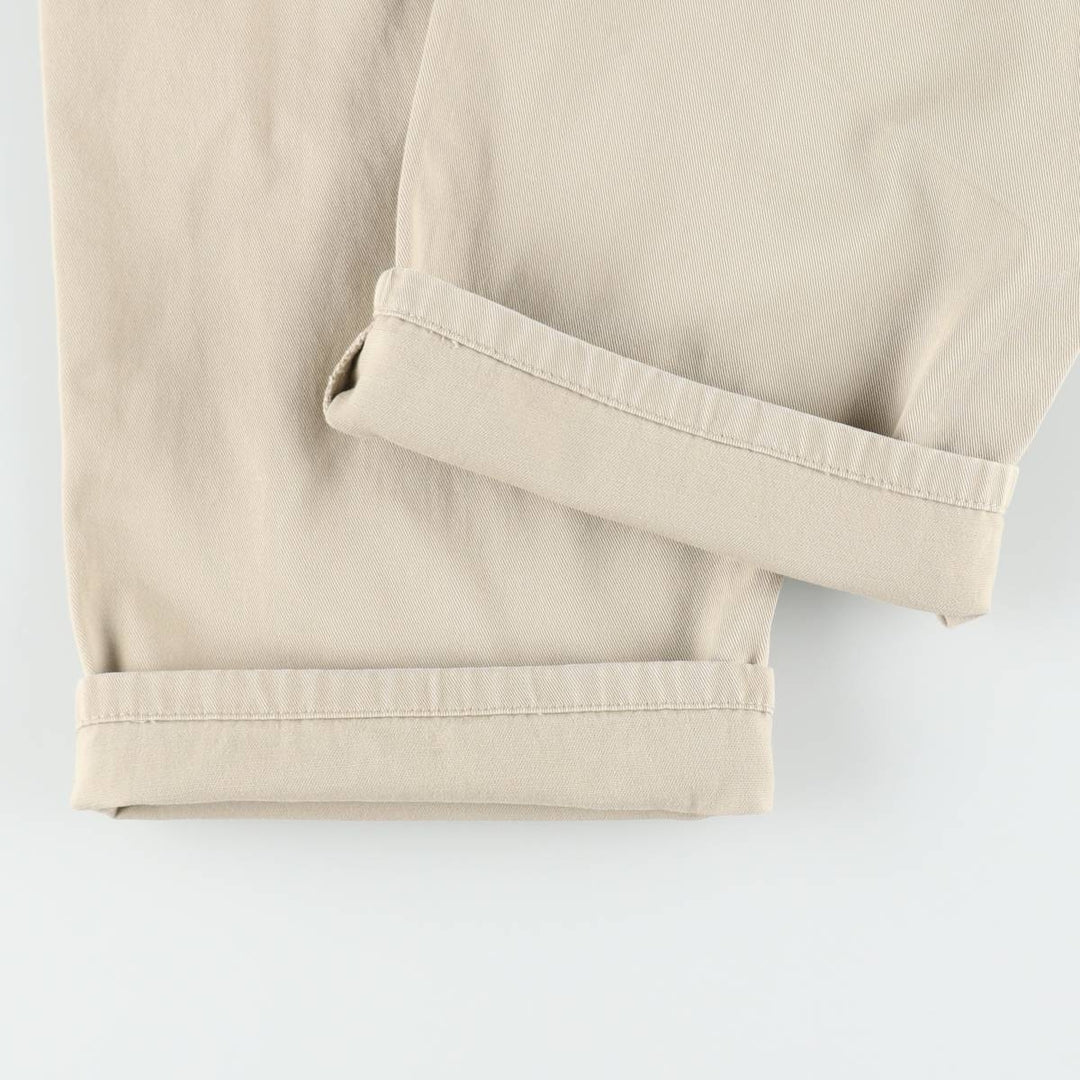 Ralph Lauren POLO by Ralph Lauren Two-pleat Chino Pants for Men, W30 equivalent cotton unbleached Vintage Second Hand