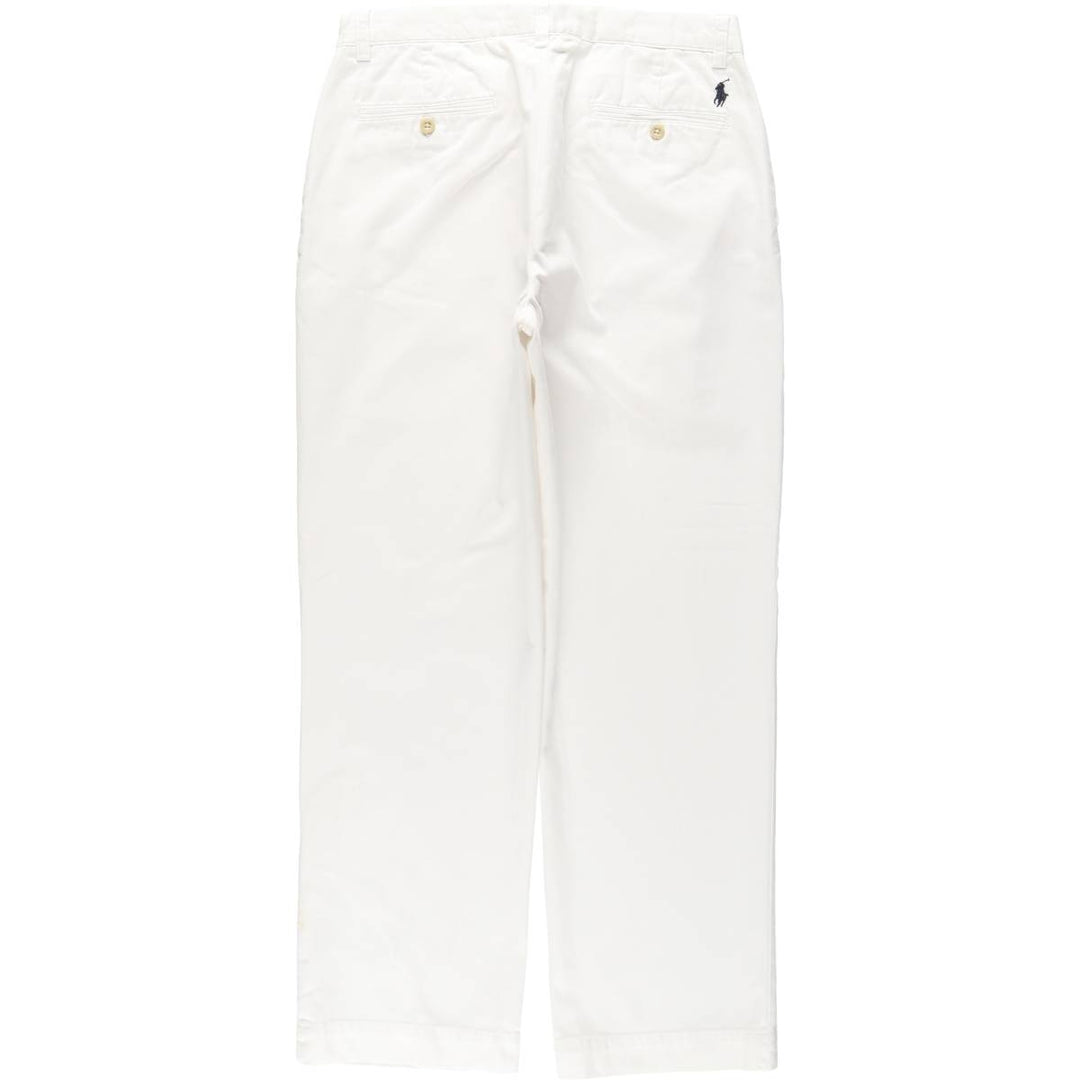 Ralph Lauren POLO by Ralph Lauren SUFFIELD PANT Chino pants for men, equivalent to W32 cotton white type Vintage Second Hand