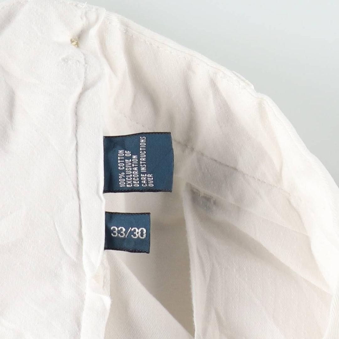 Ralph Lauren POLO by Ralph Lauren SUFFIELD PANT Chino pants for men, equivalent to W32 cotton white type Vintage Second Hand