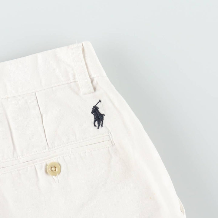 Ralph Lauren POLO by Ralph Lauren SUFFIELD PANT Chino pants for men, equivalent to W32 cotton white type Vintage Second Hand