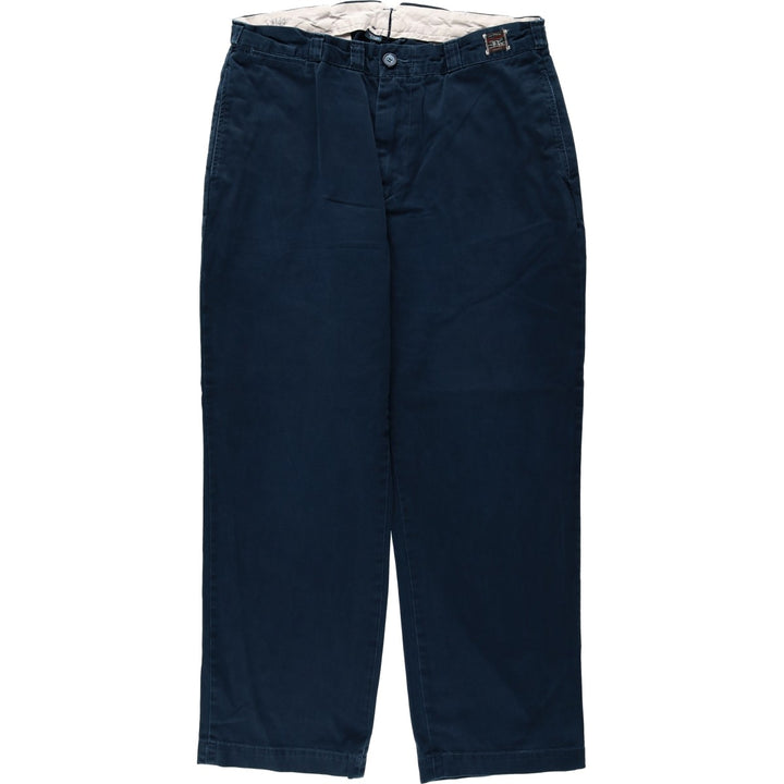 Ralph Lauren POLO by Ralph Lauren GI FIT Chino Pants, Men's Size W36 (approx.) cotton navy blue type Vintage Second Hand
