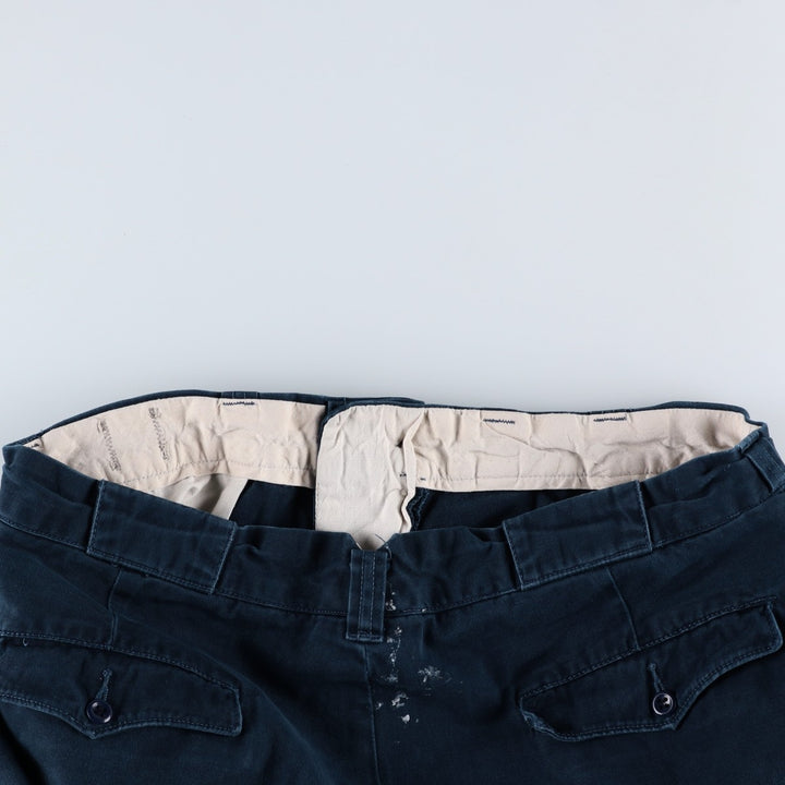 Ralph Lauren POLO by Ralph Lauren GI FIT Chino Pants, Men's Size W36 (approx.) cotton navy blue type Vintage Second Hand