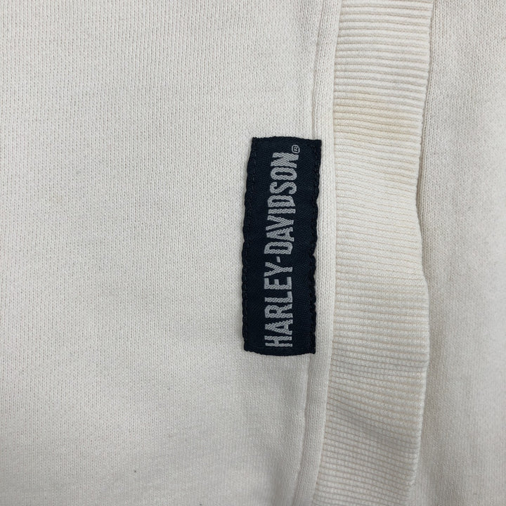 2000'S Harley-Davidson Advertising Pullover Hoodie, Men's XL cotton pale white type Vintage Second Hand