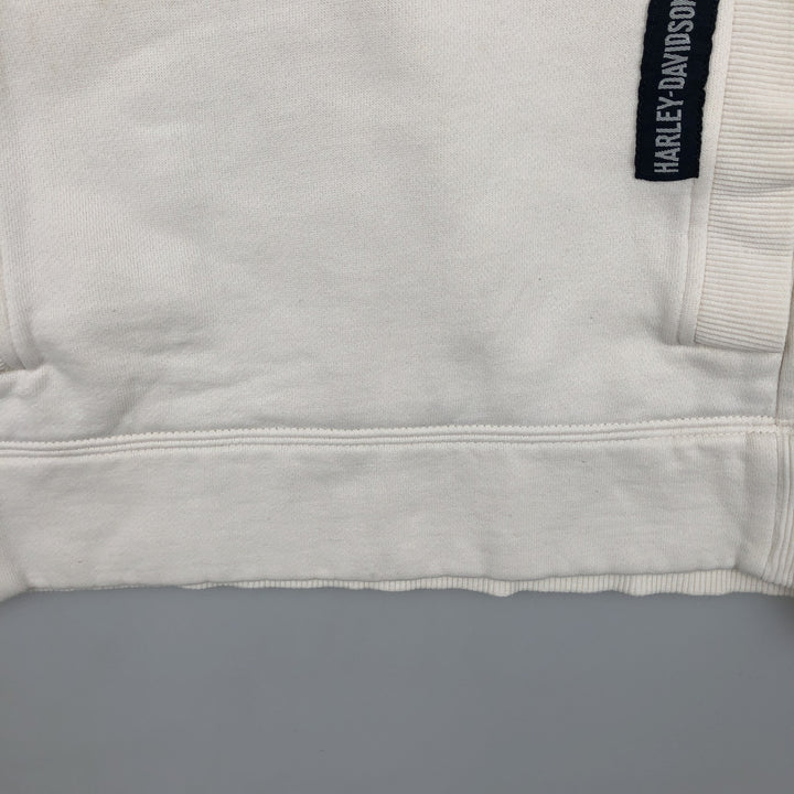 2000'S Harley-Davidson Advertising Pullover Hoodie, Men's XL cotton pale white type Vintage Second Hand